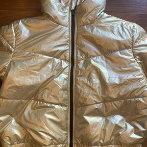 Women’s Gold Puffy Winter Jacket